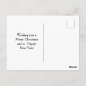 Winter Cardinal Pine and Snowflakes Briefkaart (Achterkant)