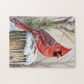 Winter Cardinal Puzzel (Horizontaal)