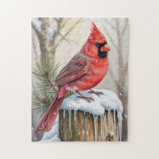 Winter Cardinal Puzzel (Verticaal)