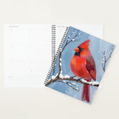 Winter Cardinal Rode Vogel Aquarel Schilderij Planner (Display)