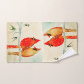 Winter Cardinals Hand Towel Handdoek (Handdoek)