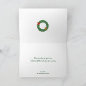 Winter Cardinals kerstgroet Feestdagen Kaart (Binnen)