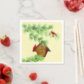 Winter Cardinals Papieren servetten (Insitu)