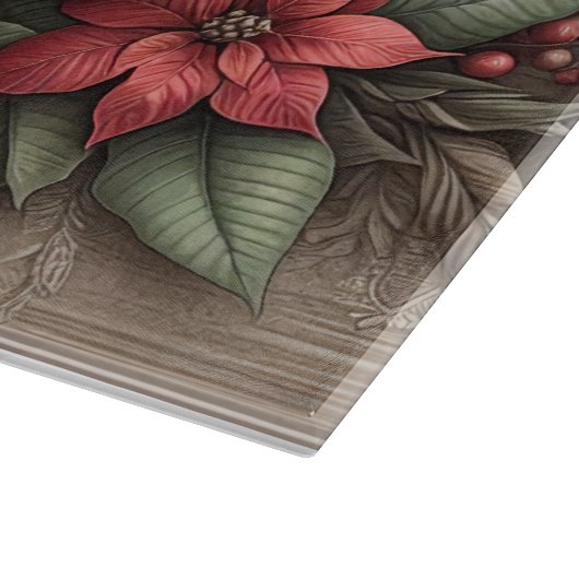 Winter Cardinals Rustic Cutting Board Snijplank (Hoek)