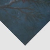 Winter Cardinals Under the Solstice Moon Decoupage Tissuepapier (Detail)