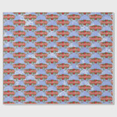 Winter Care Christmas Wrapping Paper Cadeaupapier (Vlak)