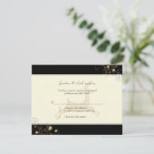 Winter Cariou Wedding RSVP-kaart RSVP Kaartje (Staand voorkant)
