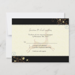 Winter Cariou Wedding RSVP-kaart RSVP Kaartje