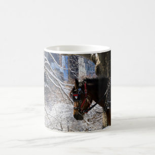 Winter Carriage Horse Koffiemok