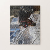 Winter Carriage Horse Legpuzzel (Verticaal)