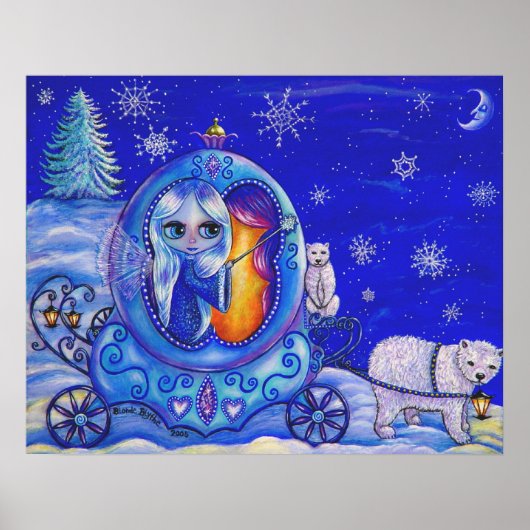 Winter Carriage Ride Poster (Voorkant)