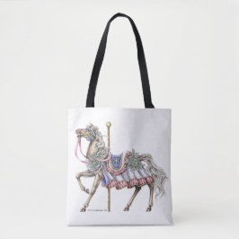 Winter Carrousel Paardenpen en Canvas tas voor ink