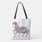 Winter Carrousel Paardenpen en Canvas tas voor ink (Achterkant)