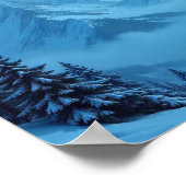 Winter Castle Mountain Fantasy Landscape Poster (Hoek)