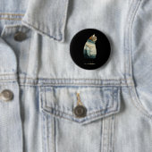 Winter Cat Print Swea_1 Ronde Button 5,7 Cm (In situ)