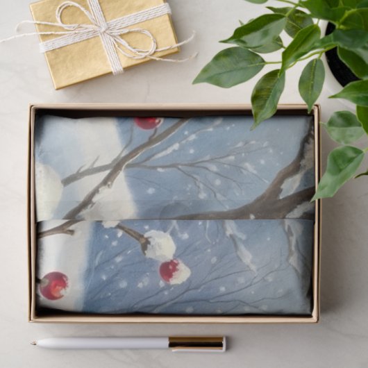 Winter Cat Tissue Paper Tissuepapier (Geschenk)