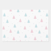 Winter Cats Fun Pastel Holiday Kerstmis Inpakpapier Vel (Voorkant 2)