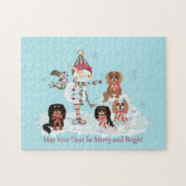 Winter Cavalier King Charles Puzzle Legpuzzel