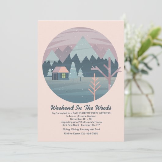 Winter Celebration Uitnodiging (Staand voorkant)