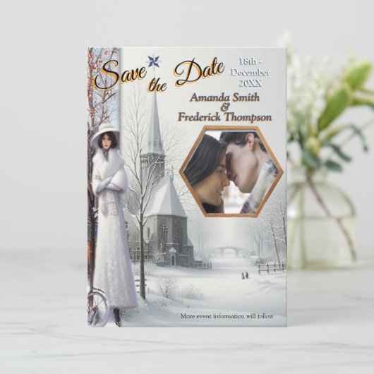 Winter Celebrations in Amsterdam Kaart (Staand voorkant)