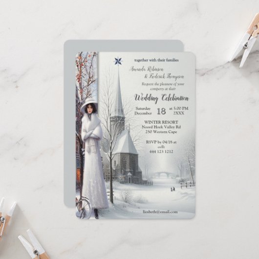 Winter Celebrations in Amsterdam Kaart (Voorkant / Achterkant in situ)