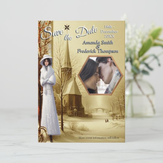 Winter Celebrations in Amsterdam Kaart (Staand voorkant)