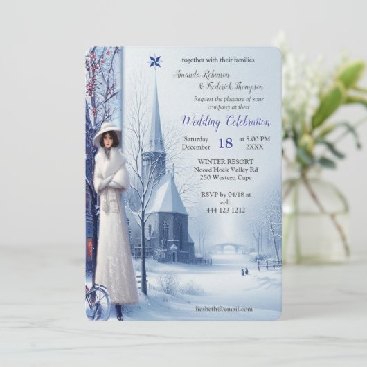 Winter Celebrations in Amsterdam Kaart (Staand voorkant)