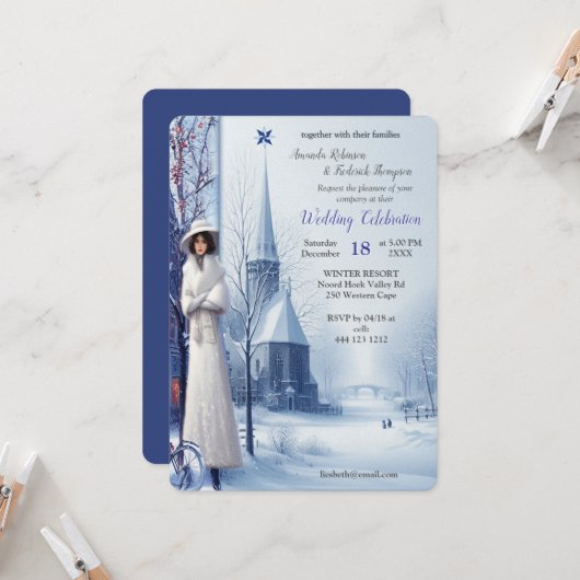 Winter Celebrations in Amsterdam Kaart (Voorkant / Achterkant in situ)