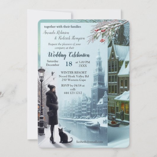 Winter Celebrations in Amsterdam Kaart (Voorkant)