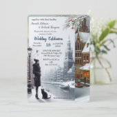 Winter Celebrations in Amsterdam Kaart (Staand voorkant)