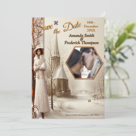 Winter Celebrations in Amsterdam Kaart (Staand voorkant)