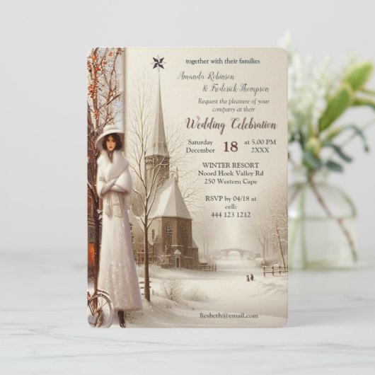 Winter Celebrations in Amsterdam Kaart (Staand voorkant)