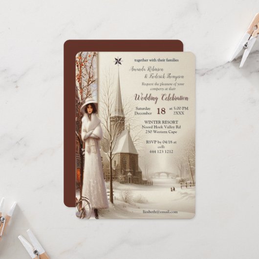 Winter Celebrations in Amsterdam Kaart (Voorkant / Achterkant in situ)