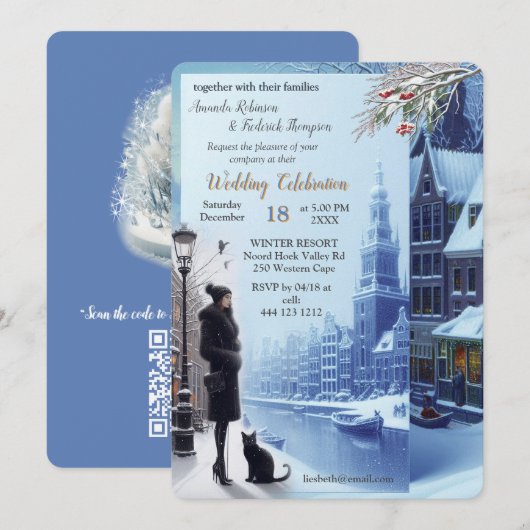 Winter Celebrations in Amsterdam Kaart (Voorkant / Achterkant)