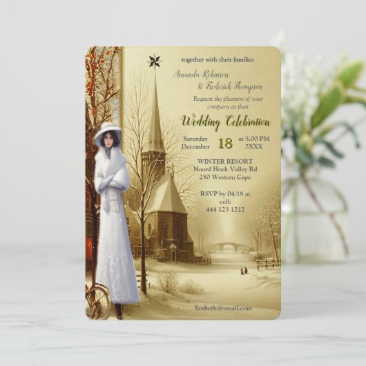 Winter Celebrations in Amsterdam Kaart (Staand voorkant)