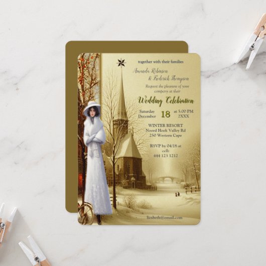 Winter Celebrations in Amsterdam Kaart (Voorkant / Achterkant in situ)