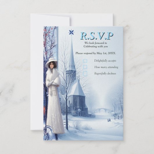 Winter Celebrations in Amsterdam RSVP Kaartje (Voorkant)