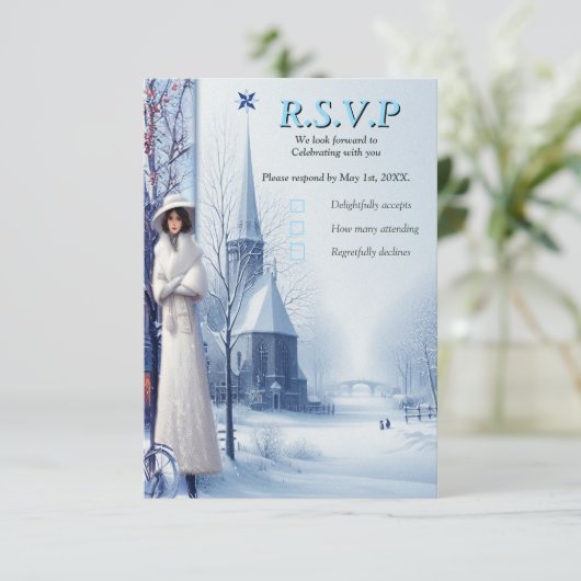 Winter Celebrations in Amsterdam RSVP Kaartje (Staand voorkant)