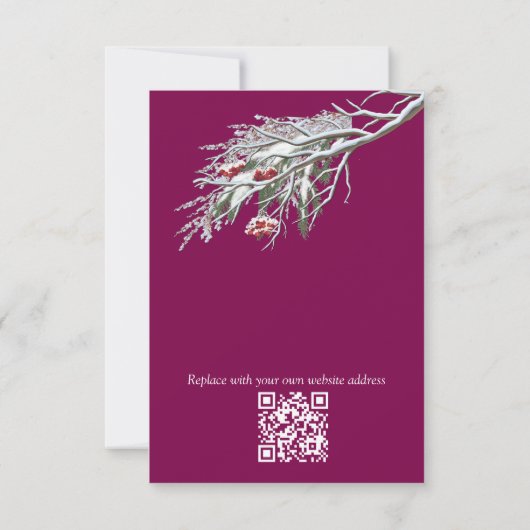 Winter Celebrations in Amsterdam RSVP Kaartje (Achterkant)