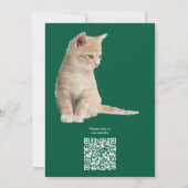 Winter Celebrations in the Snow, with Kittens Kaart (Achterkant)