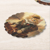 Winter Celebrations in the Snow, with Kittens Kartonnen Onderzetters (Gekanteld)