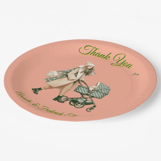 Winter Celebrations in the Snow, with Kittens Papieren Bordje (Gekanteld)