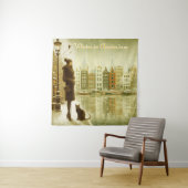 Winter Celebrations in the Snow, with Kittens Wandkleed (In situ)