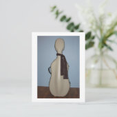 Winter Cello briefkaart (Staand voorkant)