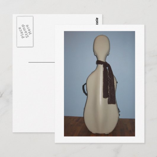 Winter Cello briefkaart (Voorkant / Achterkant)