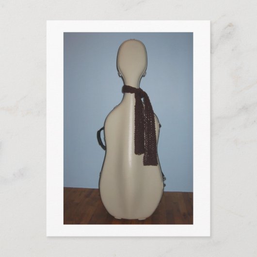 Winter Cello briefkaart (Voorkant)