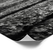 Winter Central Park New York City Black en White Poster (Hoek)