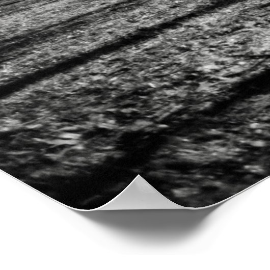 Winter Central Park New York City Black en White Poster (Hoek)