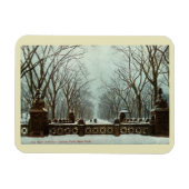Winter Central Park NY  c1910 Magneet (Horizontaal)