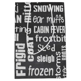 Winter Chalkboard Collage Medium Cadeauzakje